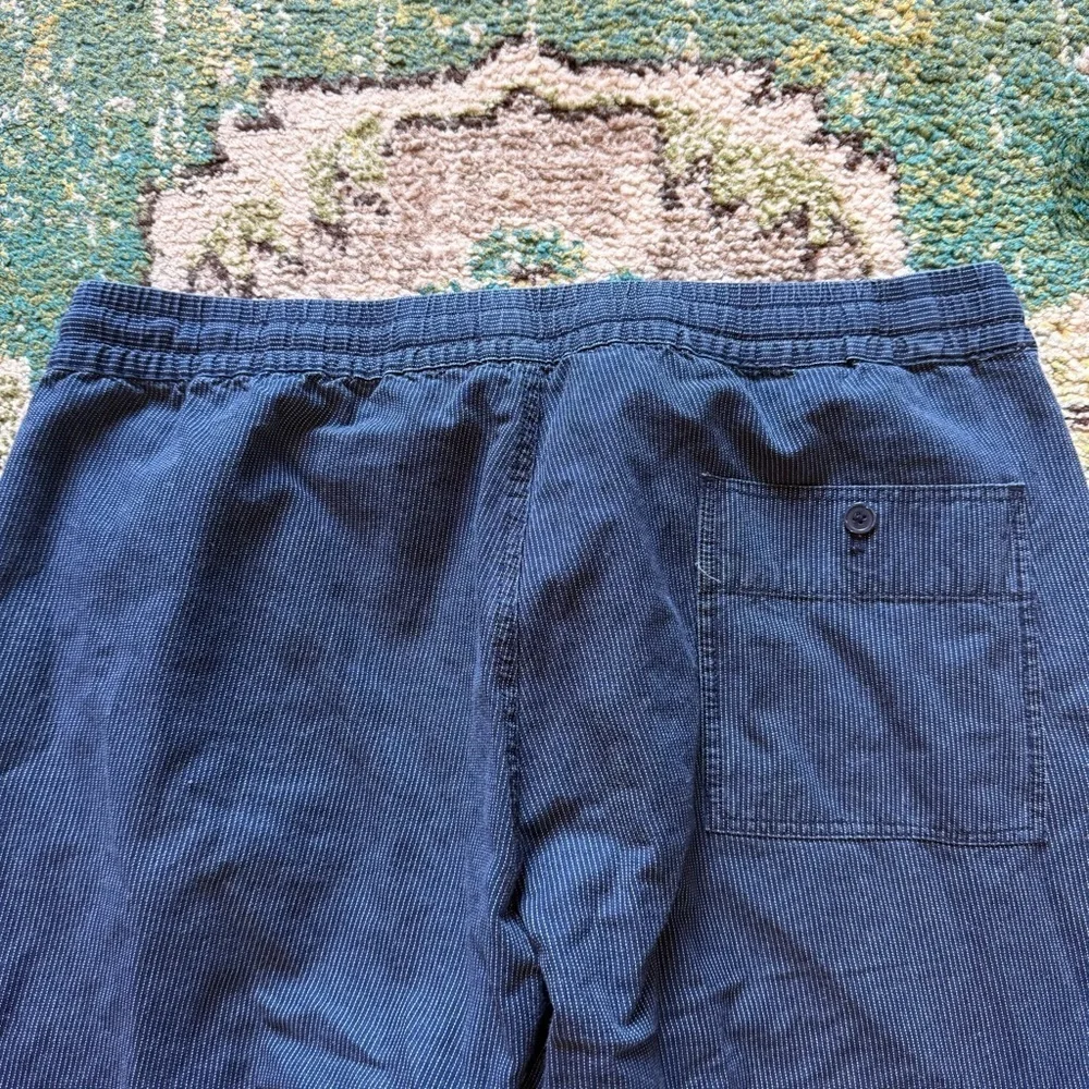 J.Crew Men’s Navy Micro Stripe Drawstring Jogger Pants Size XL